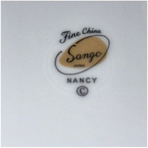 Sango Fine China Pink Rose Pattern Dinner Plate - Picture 4 of 5